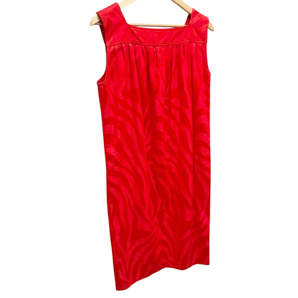 Valentino Boutique Vintage '80s Red Buttoned Shift Dress - Picture 10 of 14